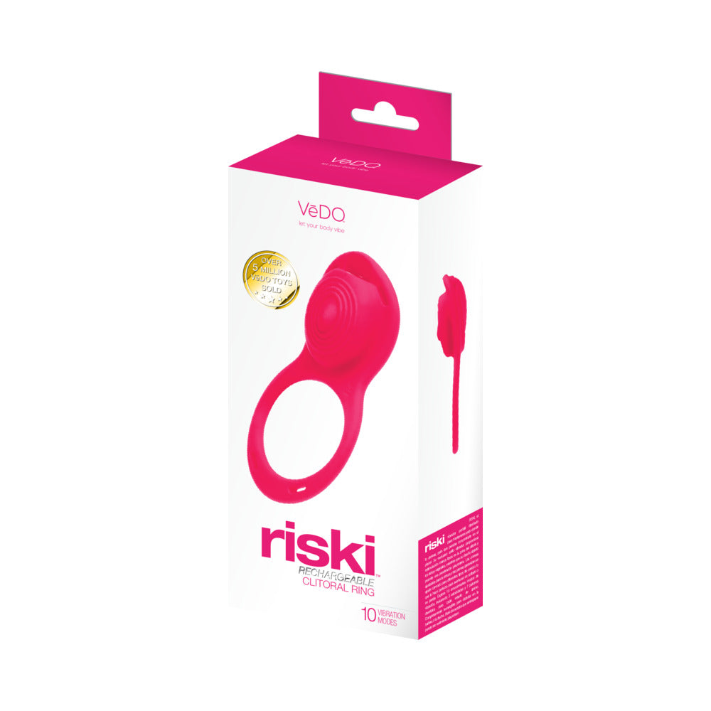 VeDO Riski Rechargeable Clitoral Vibe For Couples Pink VeDO Riski Rechargeable Clitoral Vibe For Couples Pink