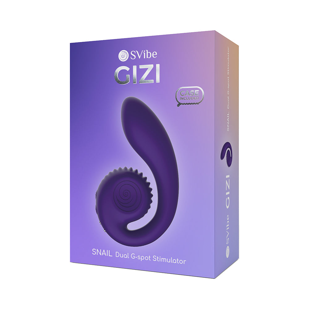SVibe Snail Gizi Purple purple SVibe Gizi Snail box with curved shaft and spiral head product illustration