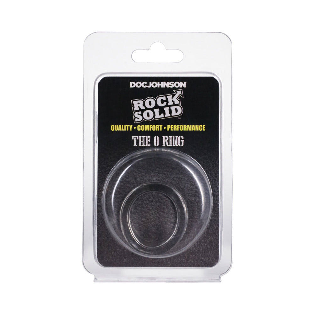 Rock Solid Clear O Ring Rock Solid Clear TPE O Ring in black blister card packaging