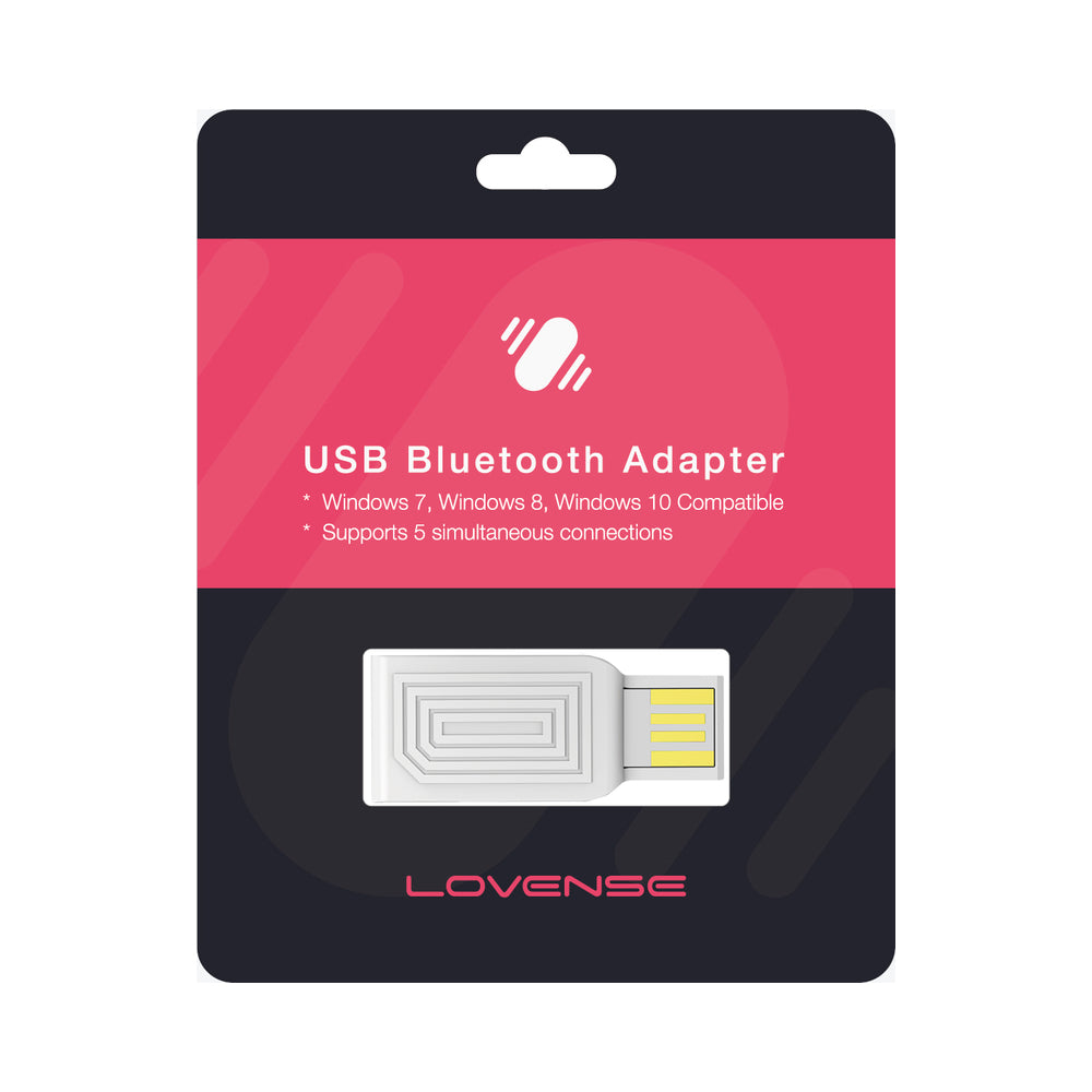 Lovense USB Bluetooth Adapter Lovense USB Bluetooth Adapter in black and pink retail card packaging