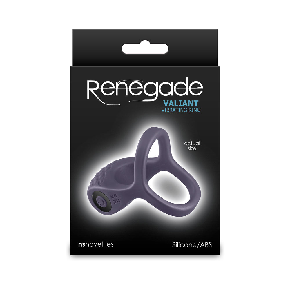 Renegade Valiant Rechargeable Vibrating Ring Gray Renegade Valiant Rechargeable Vibrating Ring Gray