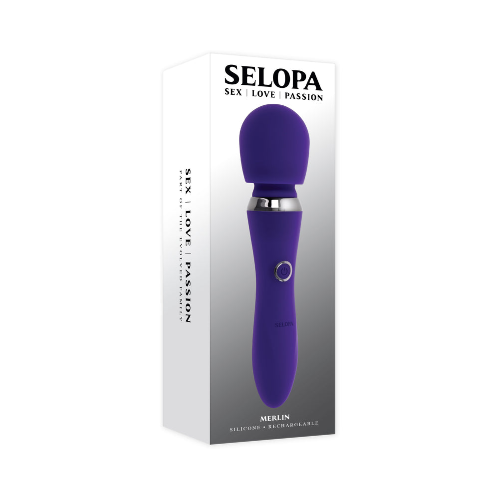 Selopa Merlin Powerful Wand Vibrator Purple Selopa Merlin Powerful Wand Vibrator Purple