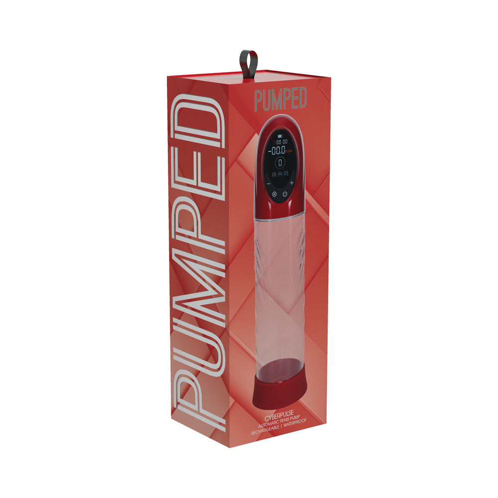 PUMPED CyberPulse Automatic Waterproof Metallic Red Shots PUMPED CyberPulse metallic red automatic vacuum pump box