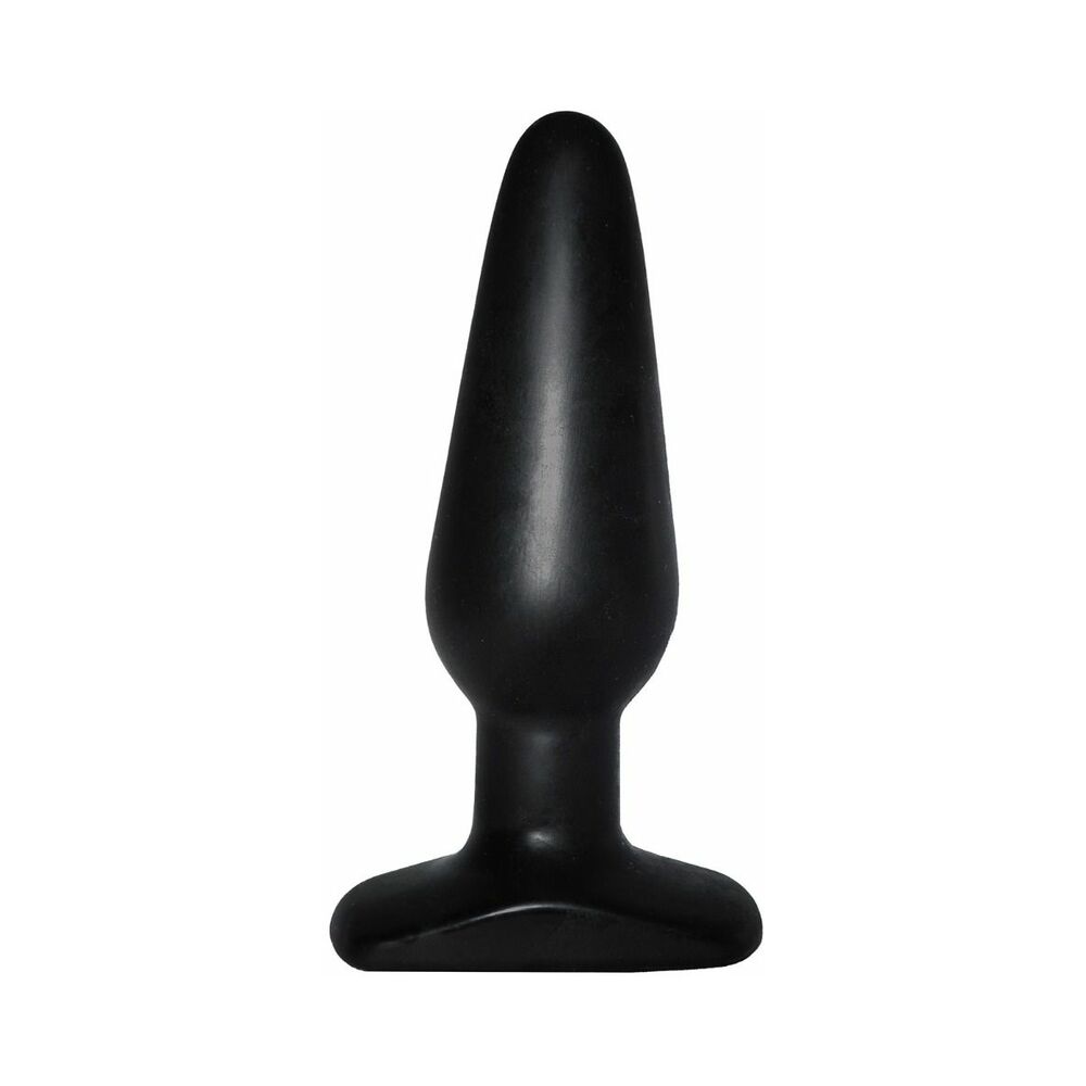Me You Us Black Medium Anal Plug Medium Me You Us black anal plug with wide T-shaped base