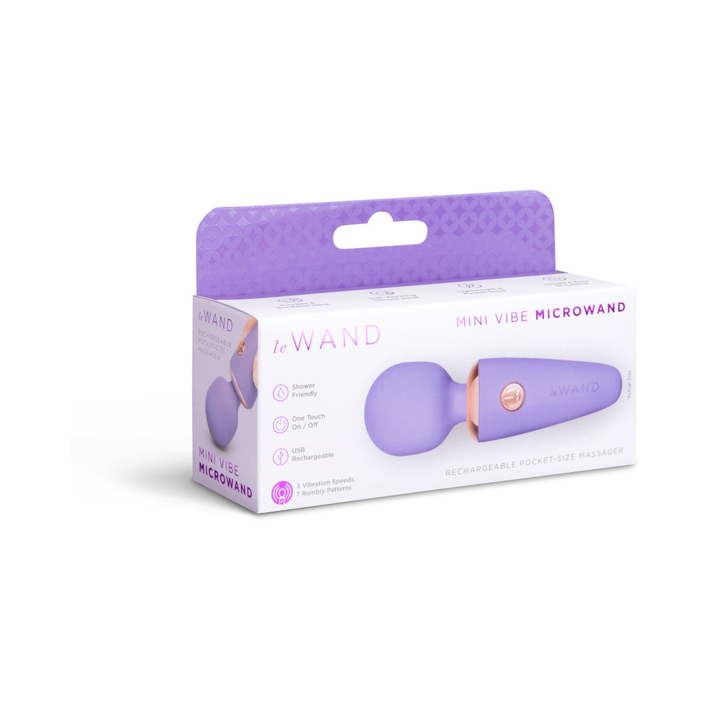 Le Wand Mini Micro Wand Violet Violet Le Wand Mini Micro wand in purple retail box