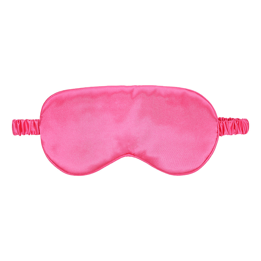Ouch! Satin Mask Pink Front view of vivid pink Ouch satin blindfold