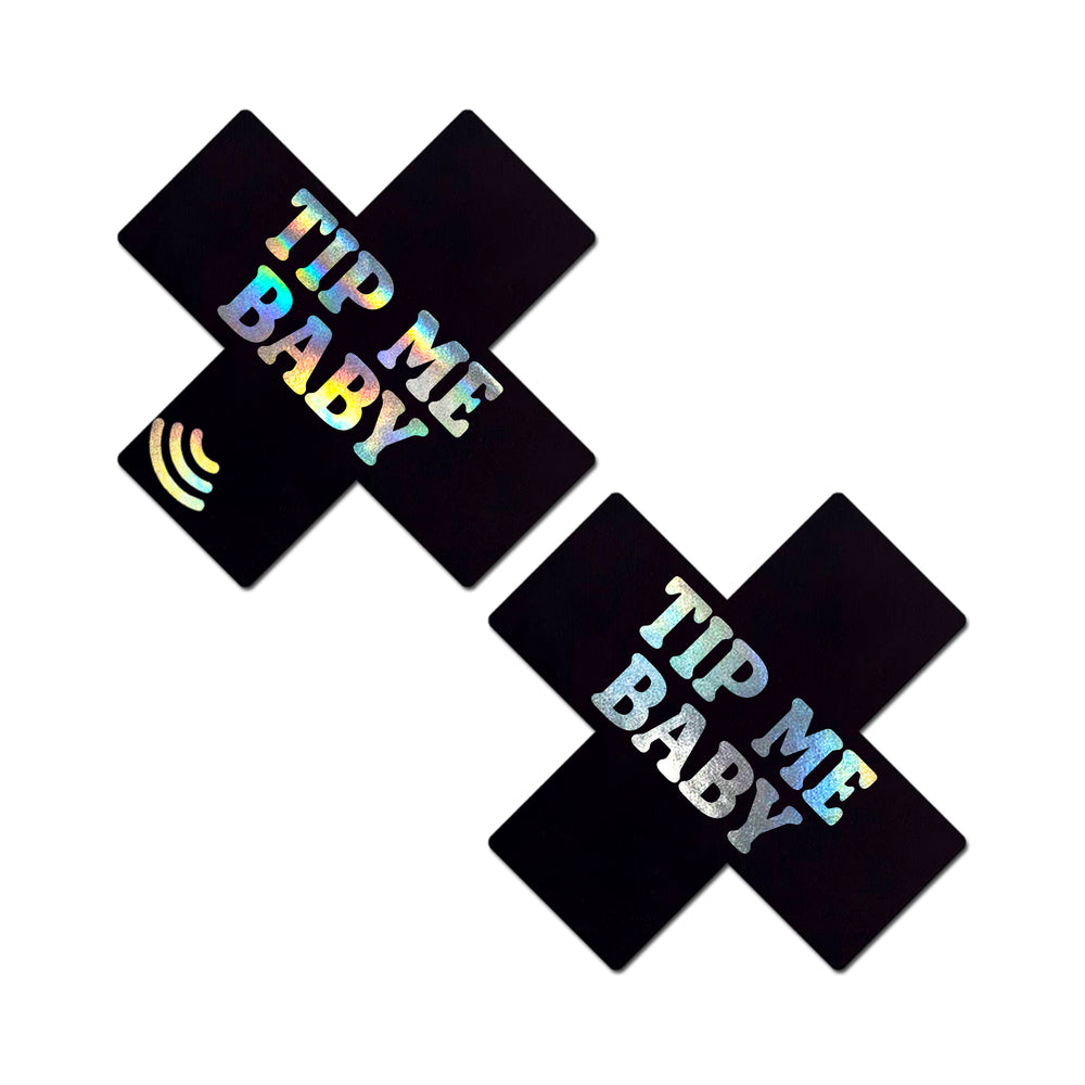Neva Nude Tip Me Baby Holographic X Smart NFC Pasties Neva Nude Tip Me Baby Holographic X Smart NFC Pasties