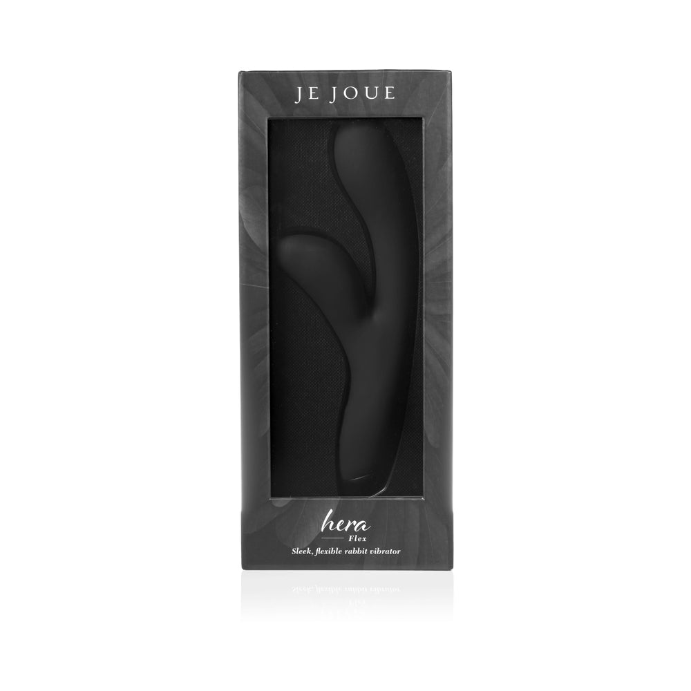 Je Joue Hera Flex Dual Stim Je Joue Hera Flex black rabbit vibrator in window retail box