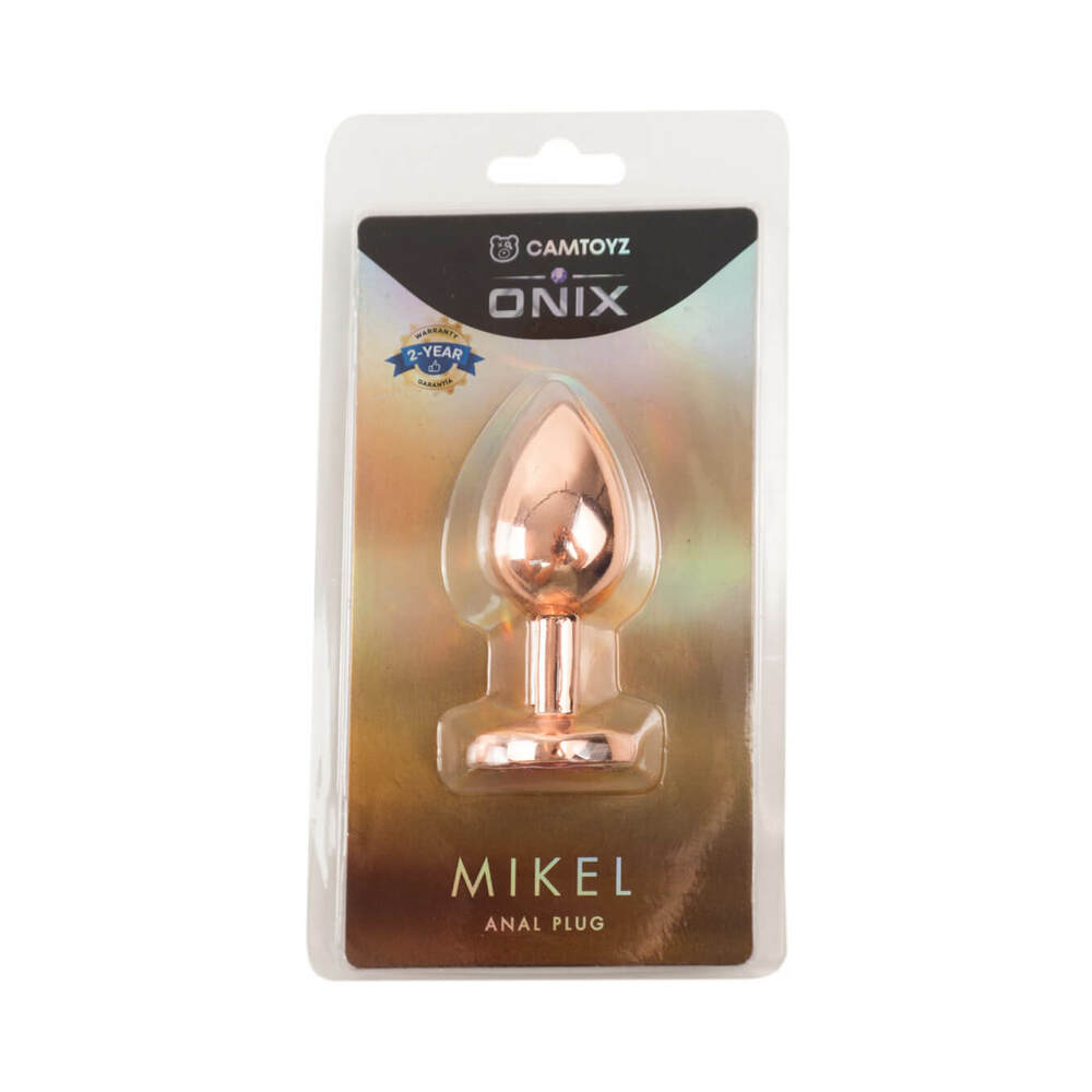 Camtoyz Copper Anal Plug Mikel Camtoyz Mikel copper metal anal plug sealed in clear blister packaging