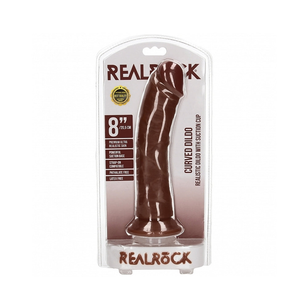 RealRock 9 in. Cock Curved Brown RealRock 9 in. Cock Curved Brown