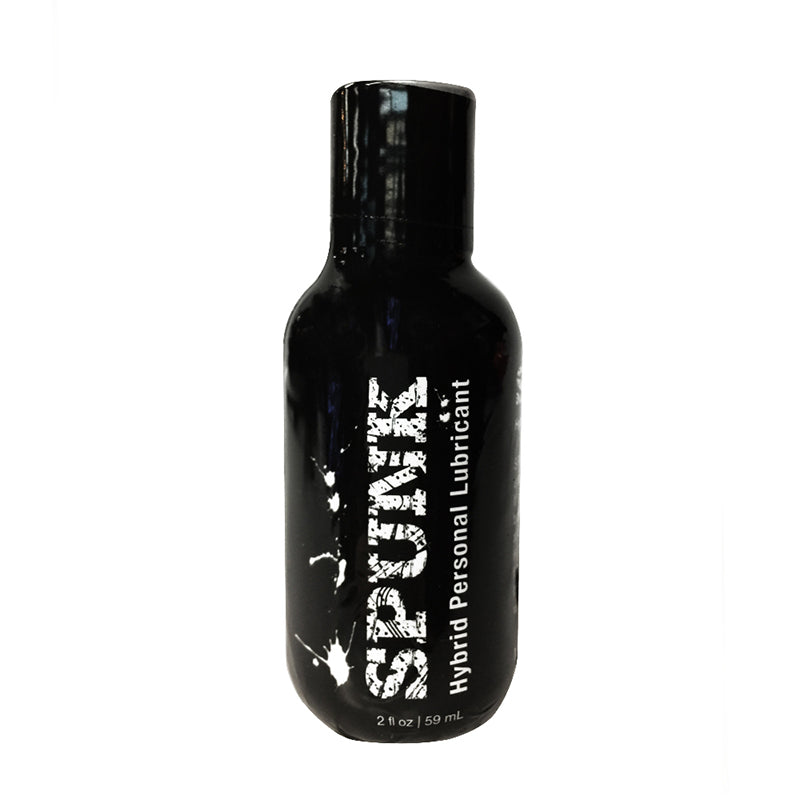 Spunk Lube Hybrid 2oz Spunk Lube Hybrid 2 oz small black capped bottle with white label