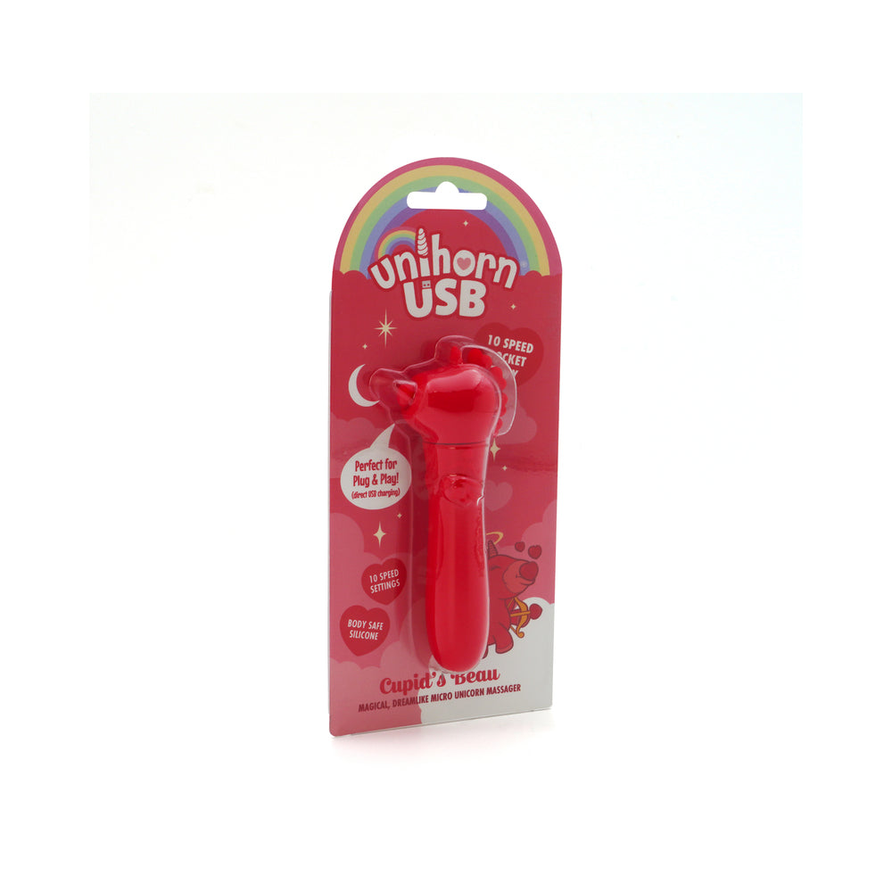 Unihorn USB Bullet Cupid''s Beau Light Red Light-red Unihorn Cupid's Beau USB bullet on red rainbow retail card