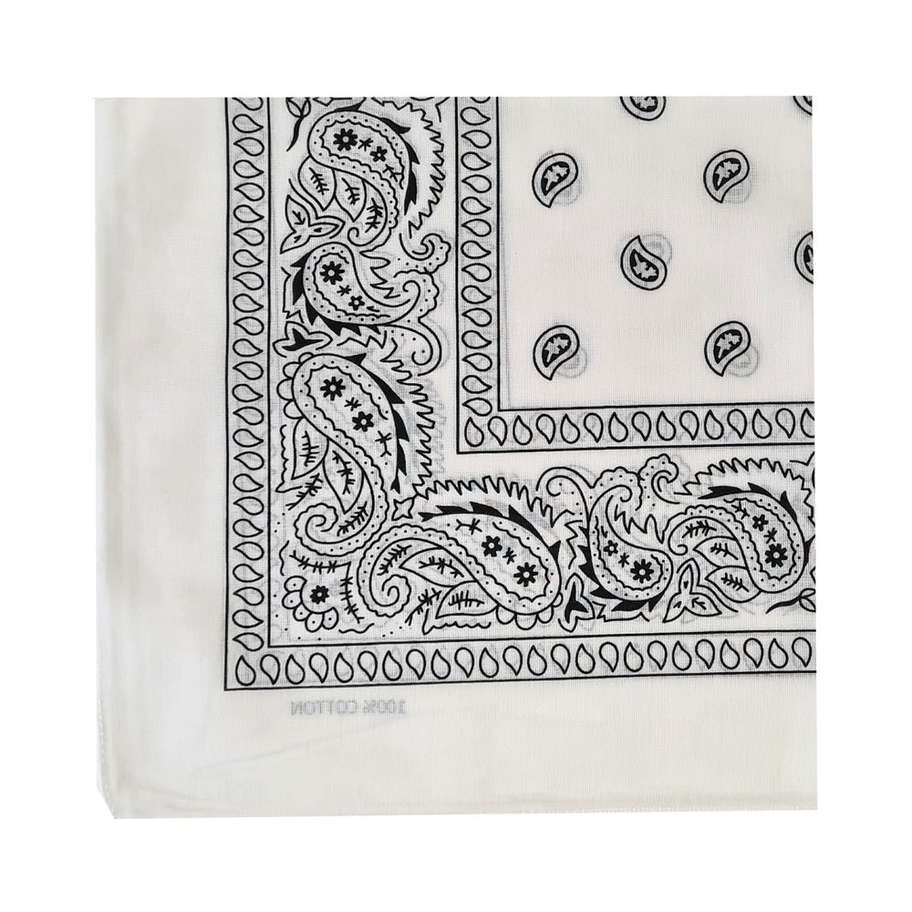 Prowler RED Hanky White Folded white Prowler RED hanky with black paisley border