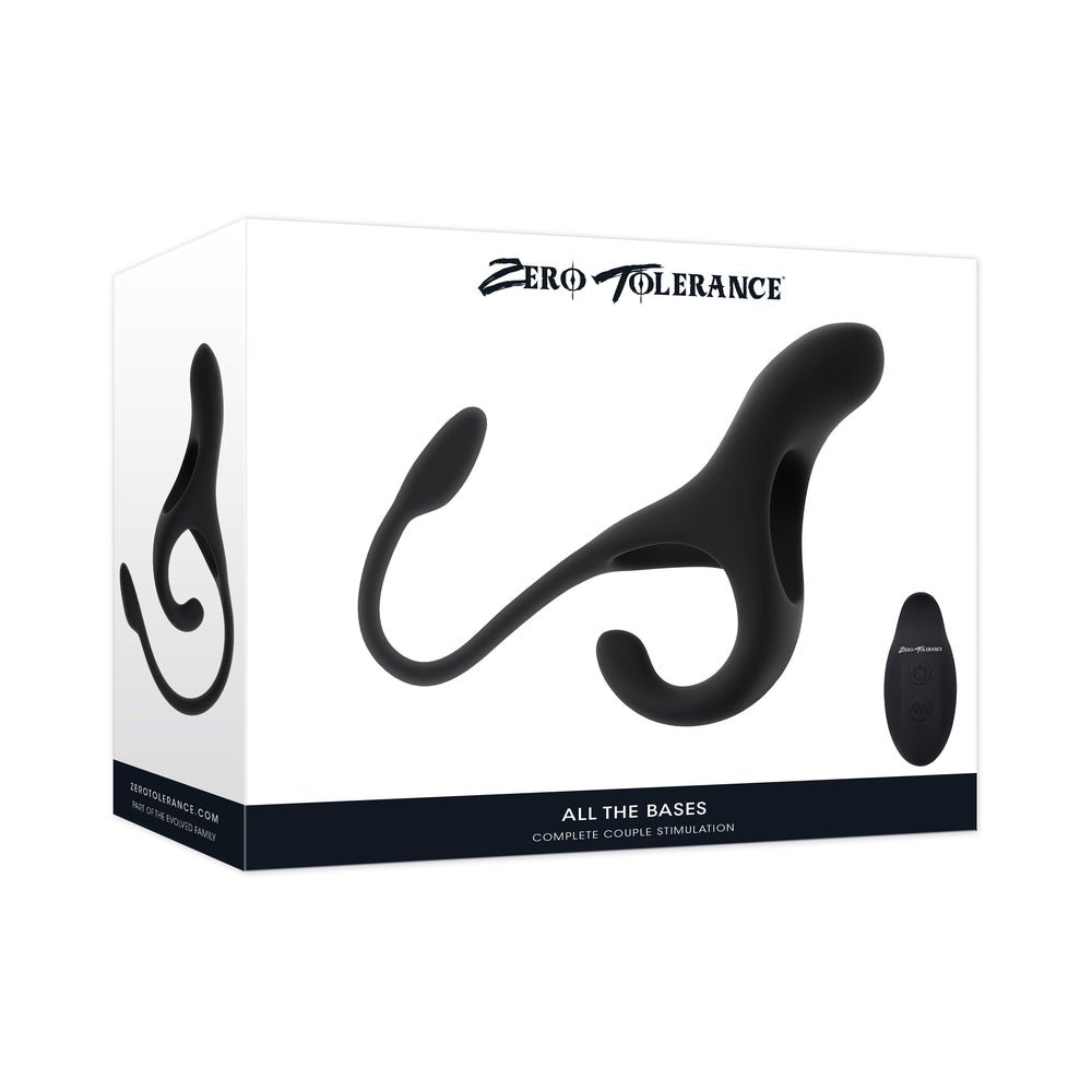 Zero Tolerance All The Bases Black Zero Tolerance All the Bases black vibrator in white retail box