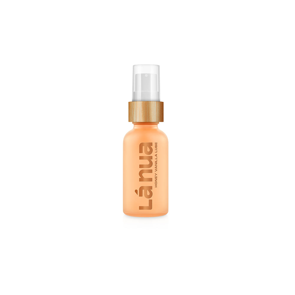 La Nua Honey Vanilla Water-Based Lubricant 1 oz. orange 1-ounce La Nua Honey Vanilla lube pump bottle