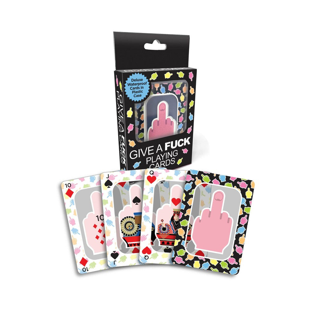 FU Middle Finger Waterproof Playing Cards FU Middle Finger waterproof card deck with black tuck box