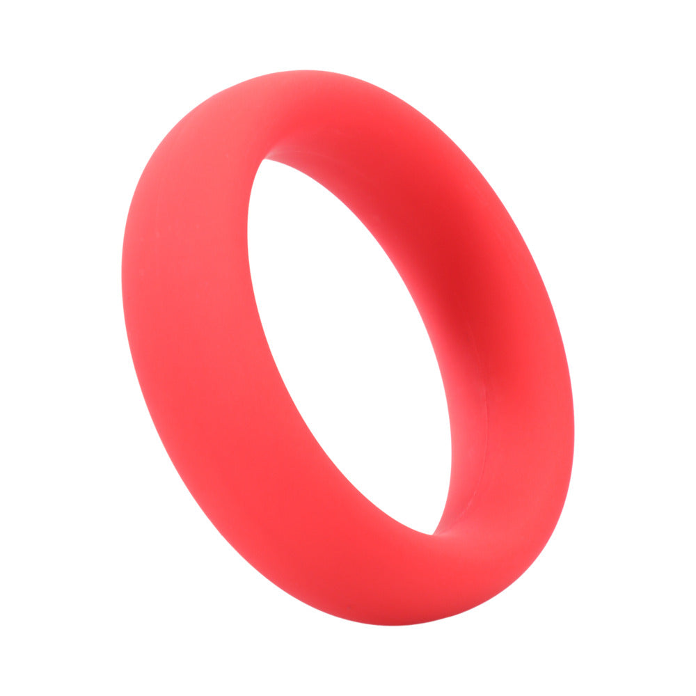 Tantus Beginner C-Ring 2 in. Crimson (Bag) Tantus Beginner crimson red 2-inch smooth circular C-ring