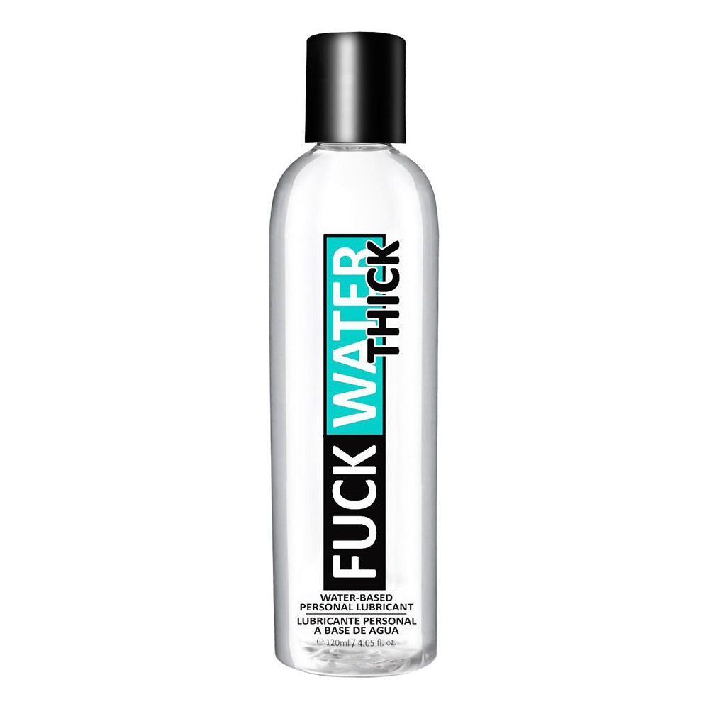 Fuck Water Thick Clear Water-Based Lubricant 4 oz. Clear 4 oz Fuck Water Thick lubricant bottle with black cap