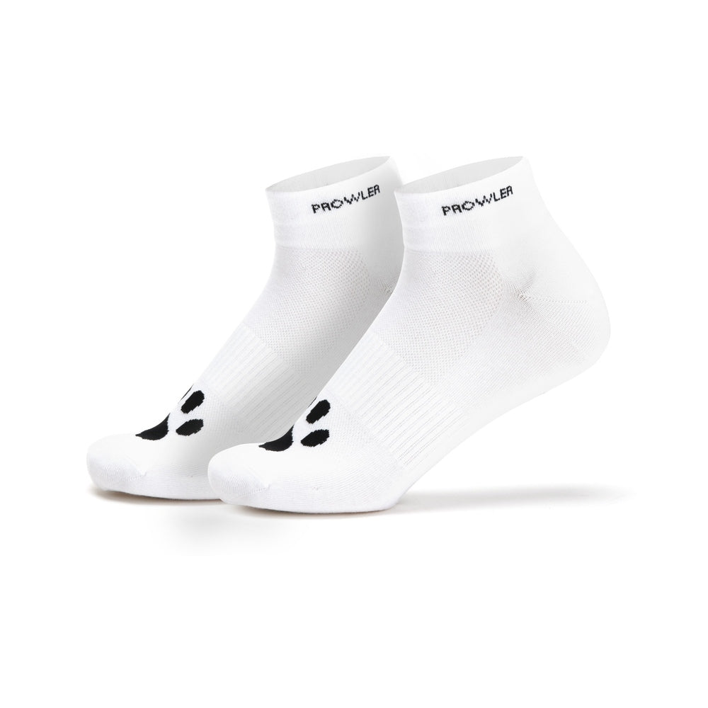 Prowler RED Ankle Sock Cum Dump Pair of white Prowler RED Cum Dump ankle socks with paw toes