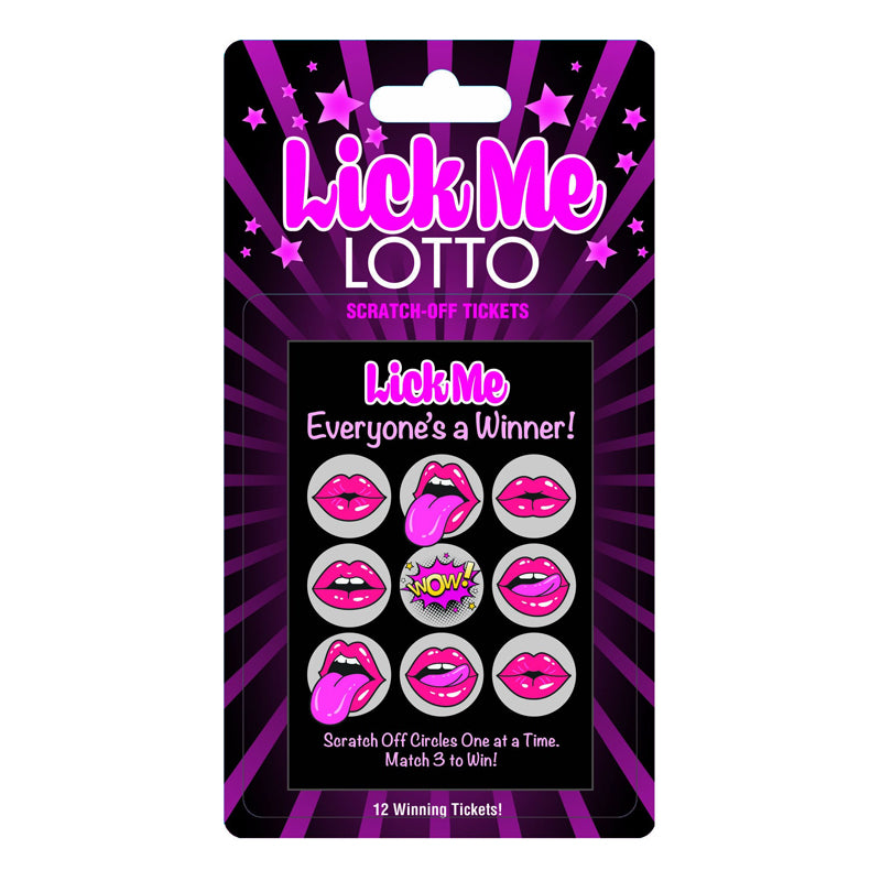Lick Me Lotto Little Genie Lick Me Lotto purple pack with twelve tickets