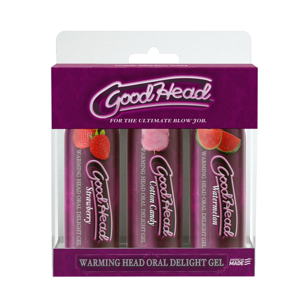 GoodHead - Warming Head - 3 pack - 2 oz. GoodHead Warming Head three-pack in clear-front purple box