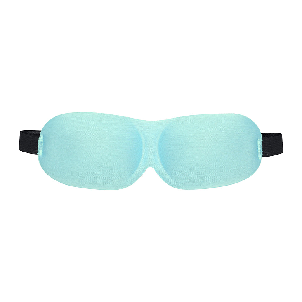 Ouch! 3D Mask Powder Blue Front view of powder-blue Ouch 3D mask with black straps