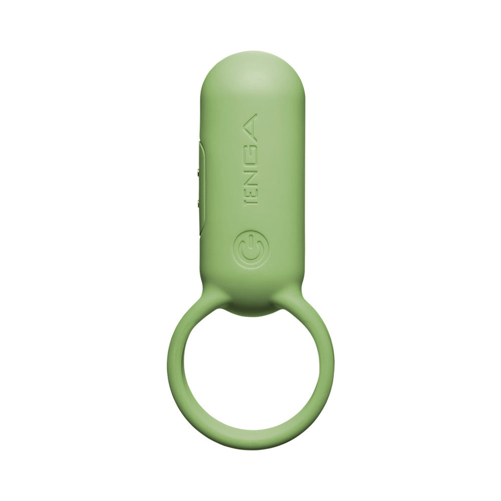 TENGA paiRING lime compact vibrator on white background