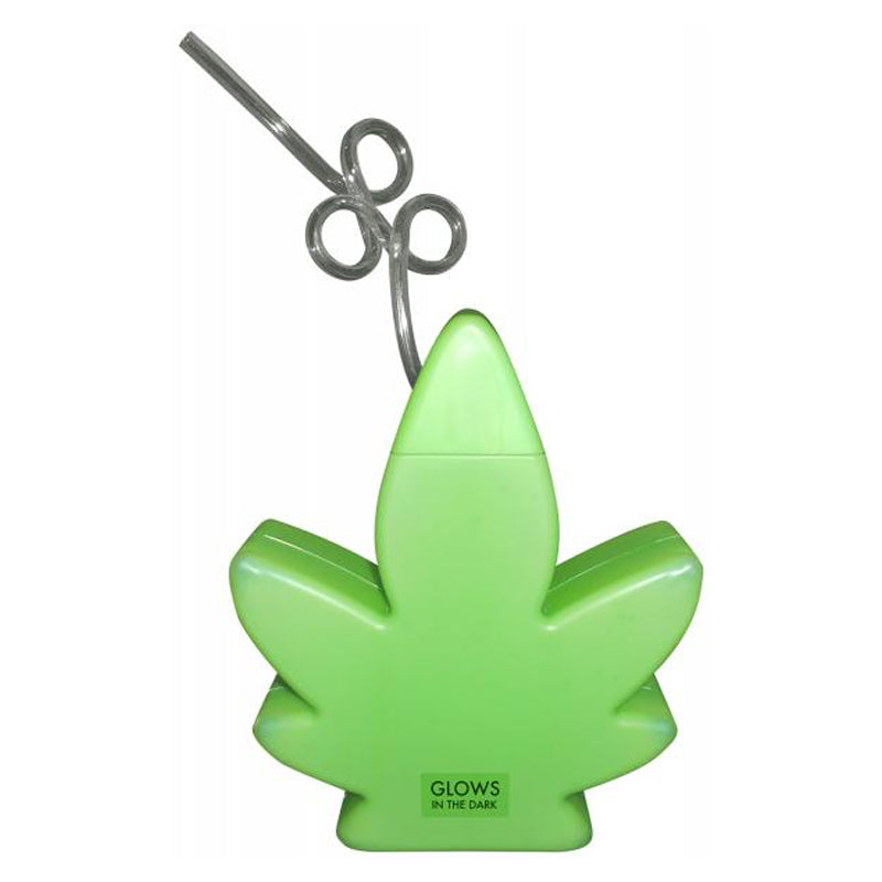 G.I.T.D. Potleaf Cup Translucent green Kheper Games pot leaf cup molded as a cannabis leaf