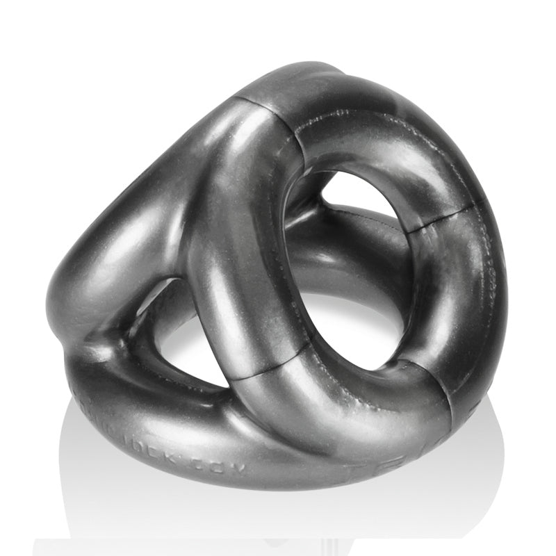 OxBalls Tri-Sport, Cocksling, Steel OxBalls Tri-Sport Steel Gray Triple-Loop Cock Sling