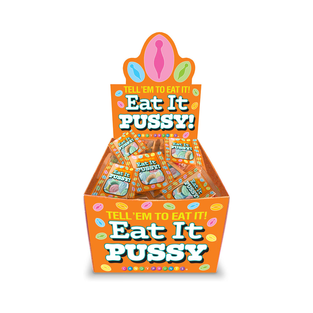 Eat It Pussy (5pc Bag) 100-Piece Display Eat It Pussy Candy 100-piece orange countertop display