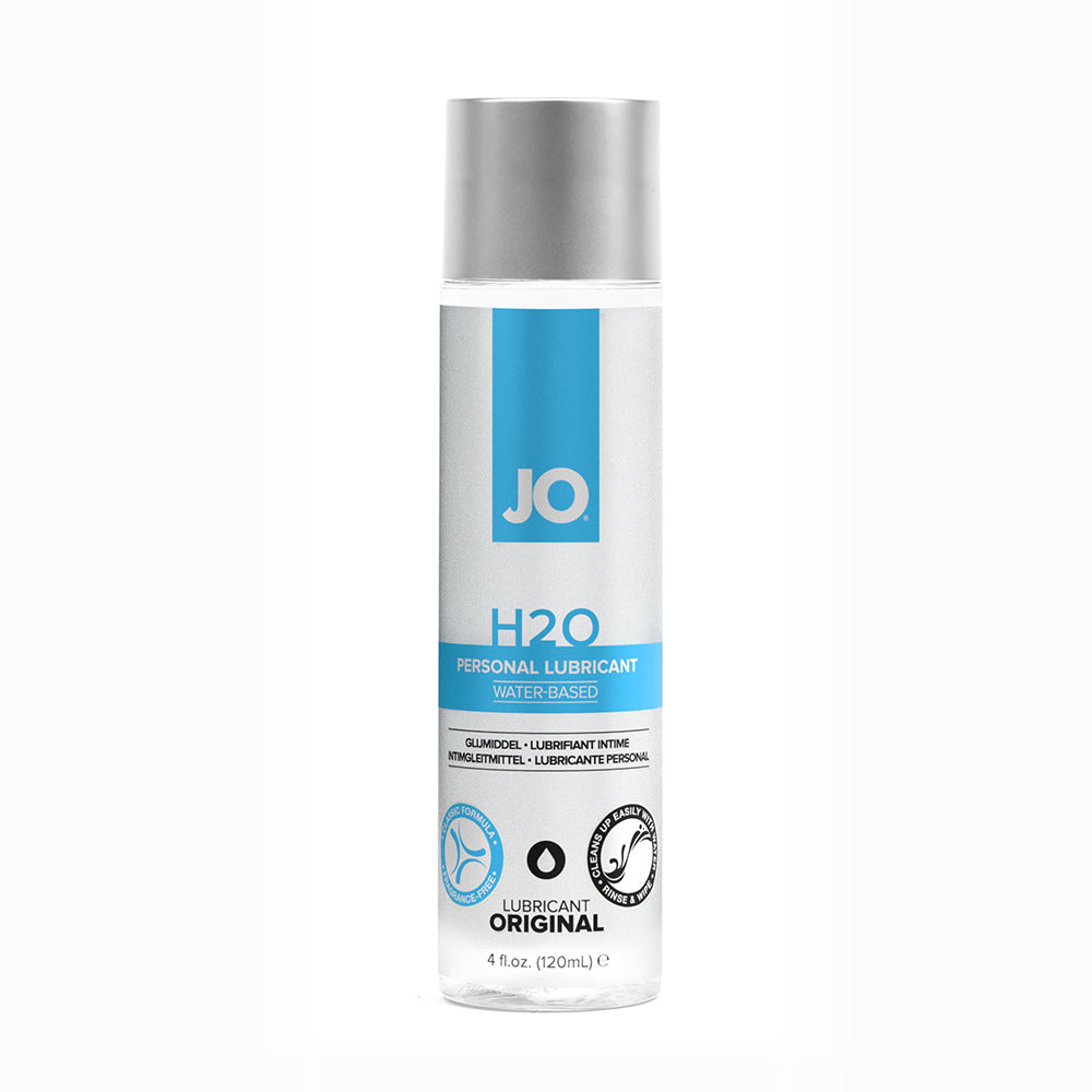 JO H2O Original Water-Based Lubricant 4 oz. System JO H2O Original 4.5-ounce water-based lubricant bottle