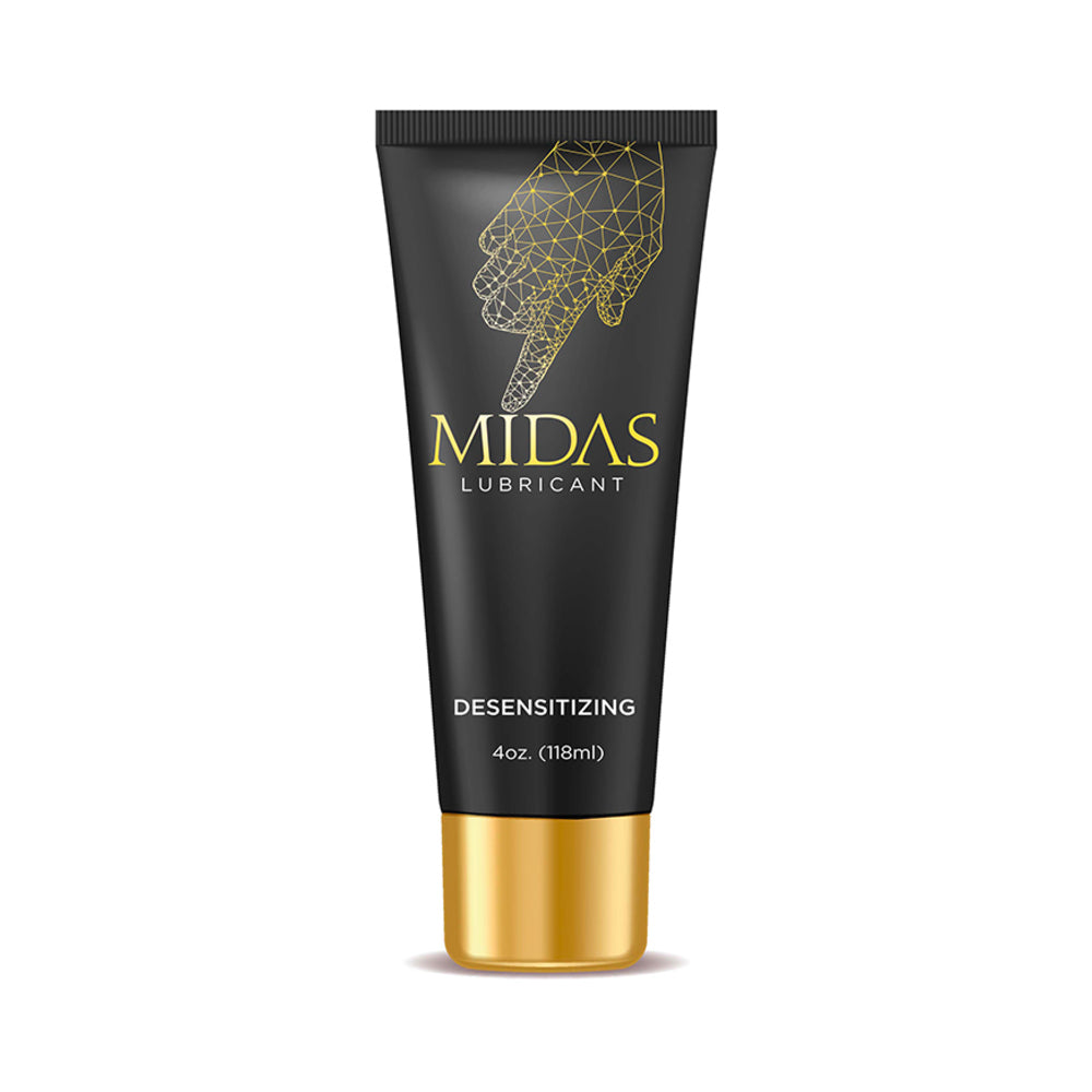Midas Desensitizing Lubricant 4 oz. Midas 4 fl oz lubricant in black tube with gold base