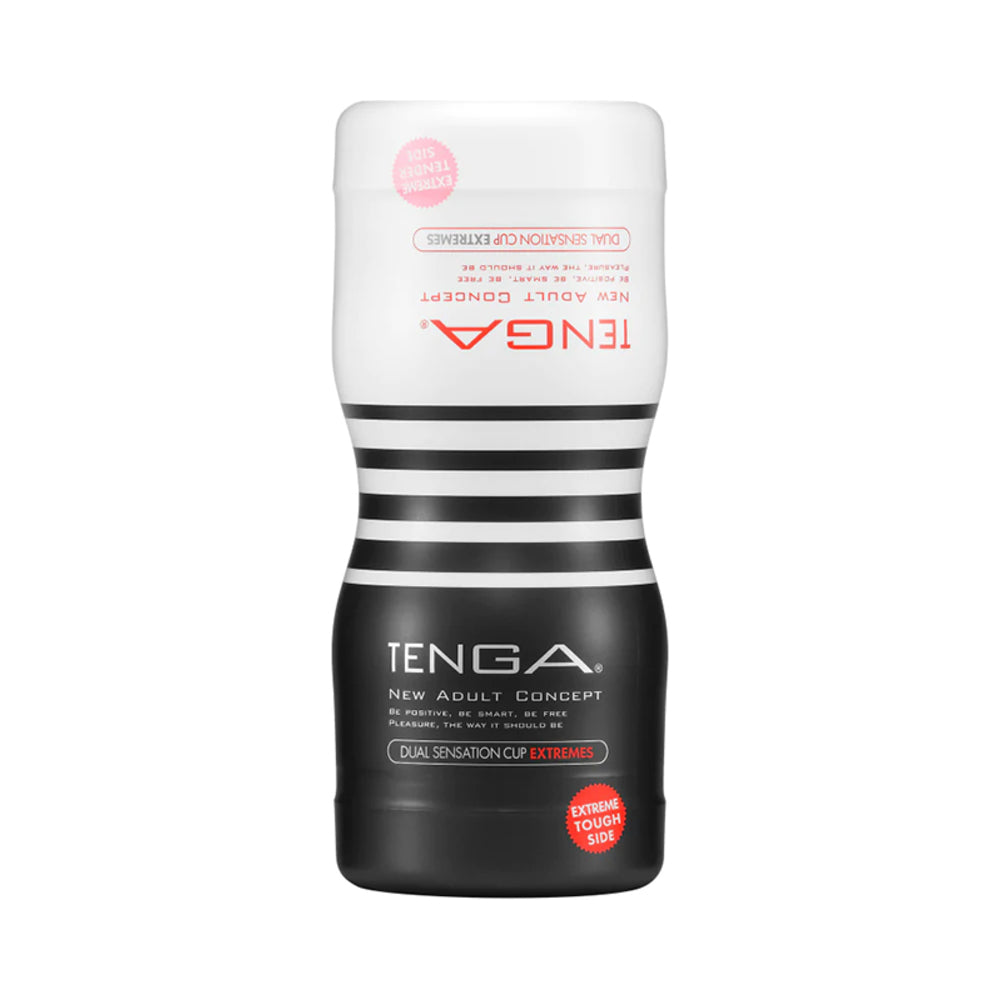 Tenga Dual Sensation Cup Extremes white and black container