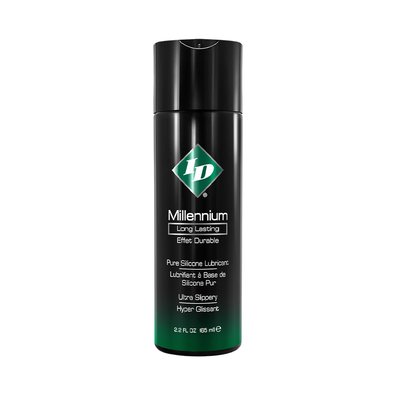ID Millennium 2.2 fl oz. Silicone Lubricant ID Millennium 2.2-ounce black silicone lubricant bottle