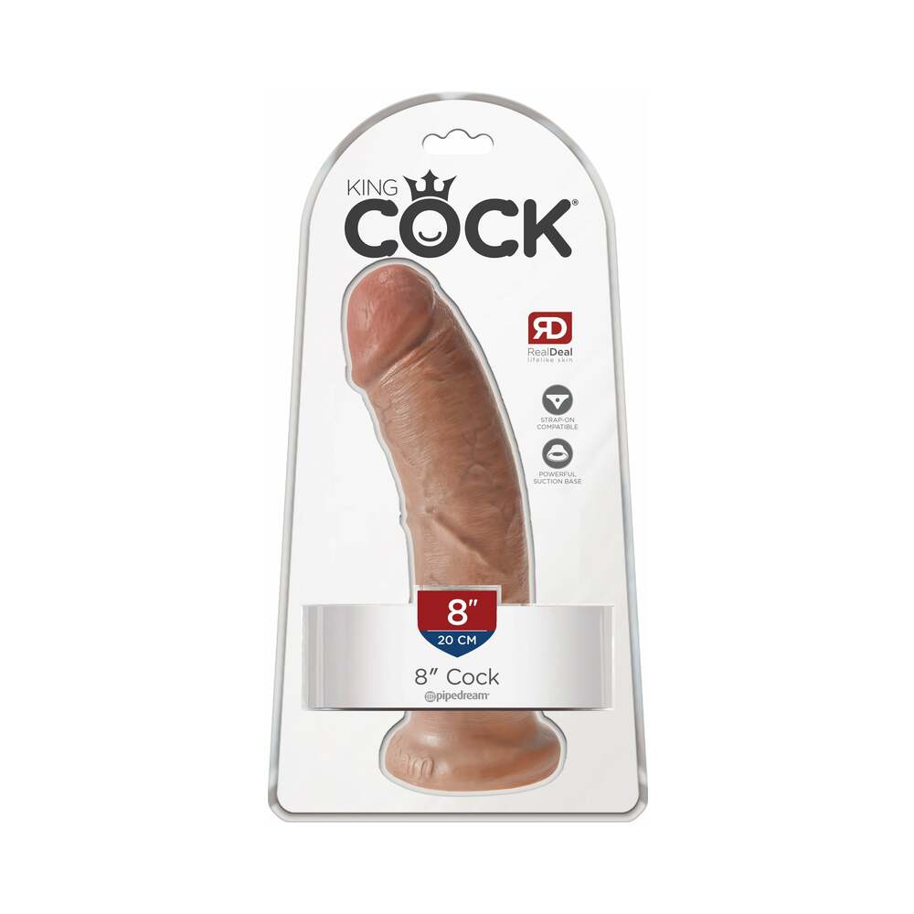 King Cock 8 in. Cock Realistic Dildo With Suction Cup Tan King Cock 8 in. Cock Realistic Dildo With Suction Cup Tan