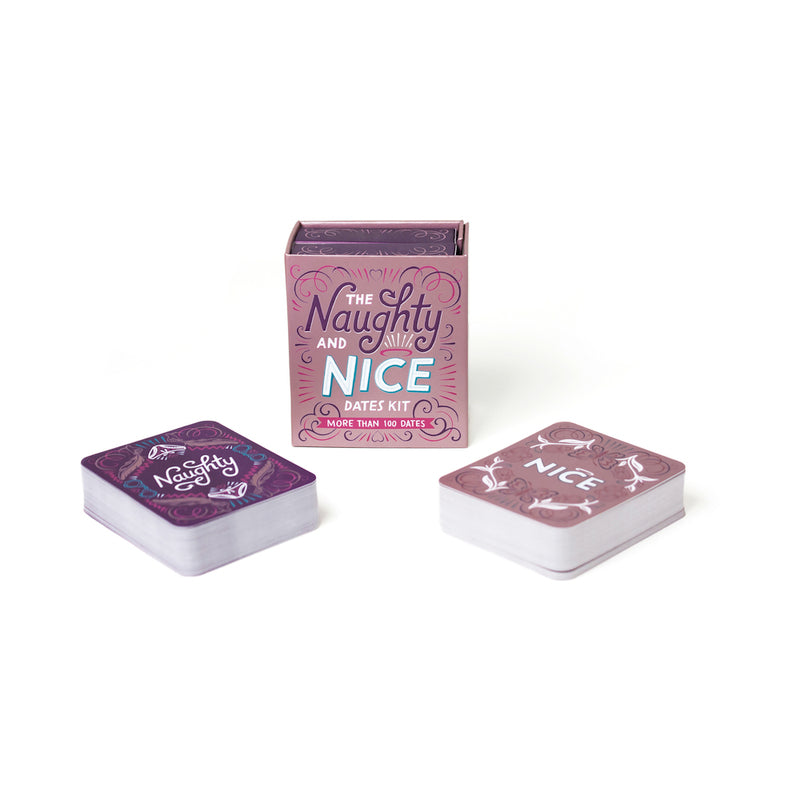 The Naughty and Nice Dates Kit Naughty and Nice Dates Kit box with separate purple and pale card decks