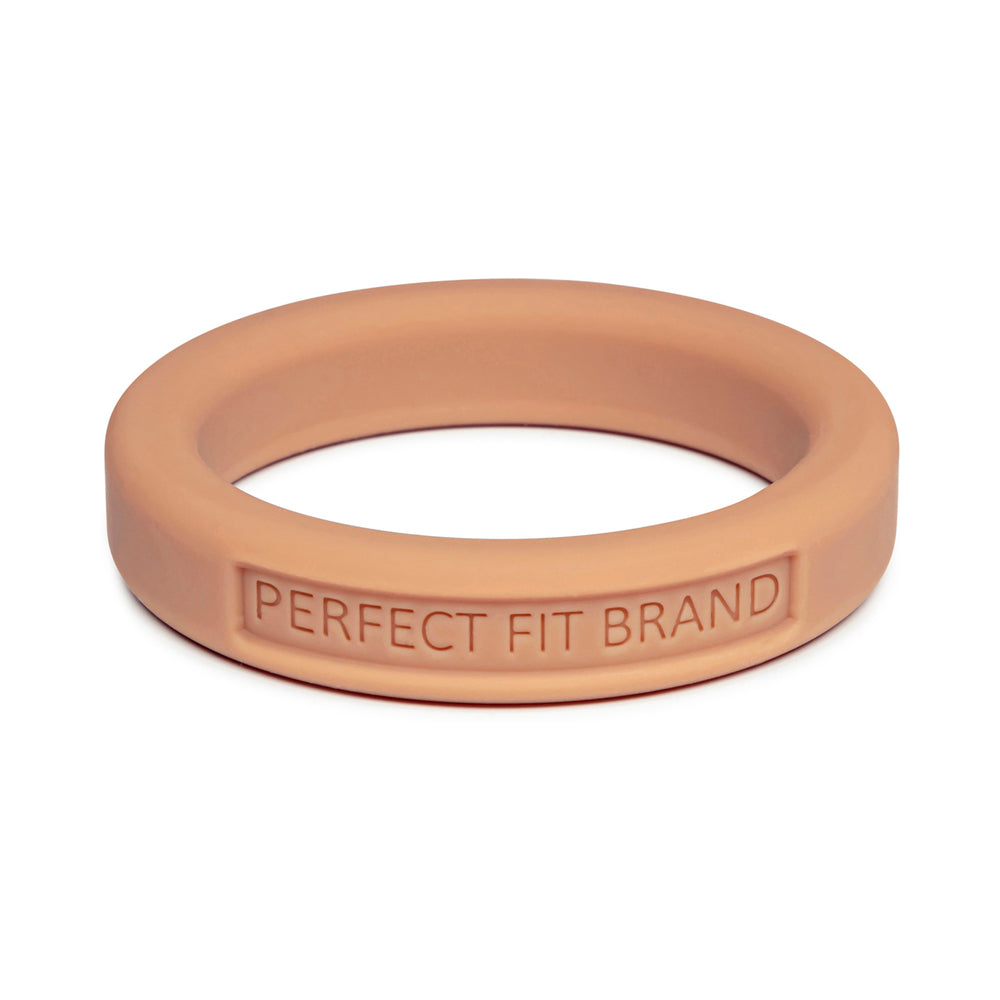 Perfect Fit Hefty Ring 1.75 in. (44mm) Silicone Skintone 3 Perfect Fit Hefty Ring 44mm Skin Tone 3 light tan horizontal front angle