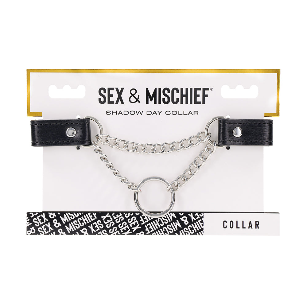 Sportsheets Sex & Mischief Shadow Day Collar Sportsheets Shadow black day collar front retail package
