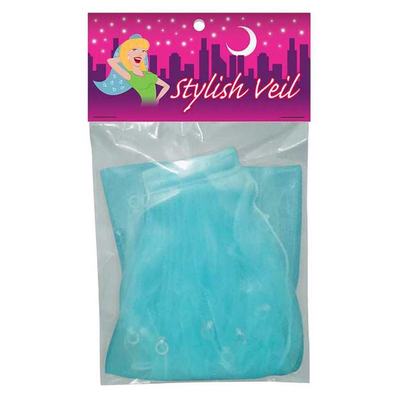 Stylish Veil Kheper Games Stylish Light Blue Veil folded in clear bag with pink header card