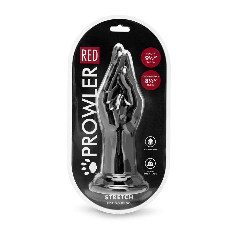 Prowler RED Stretch Fisting Dildo Black Prowler RED Stretch black TPE fisting dildo retail pack