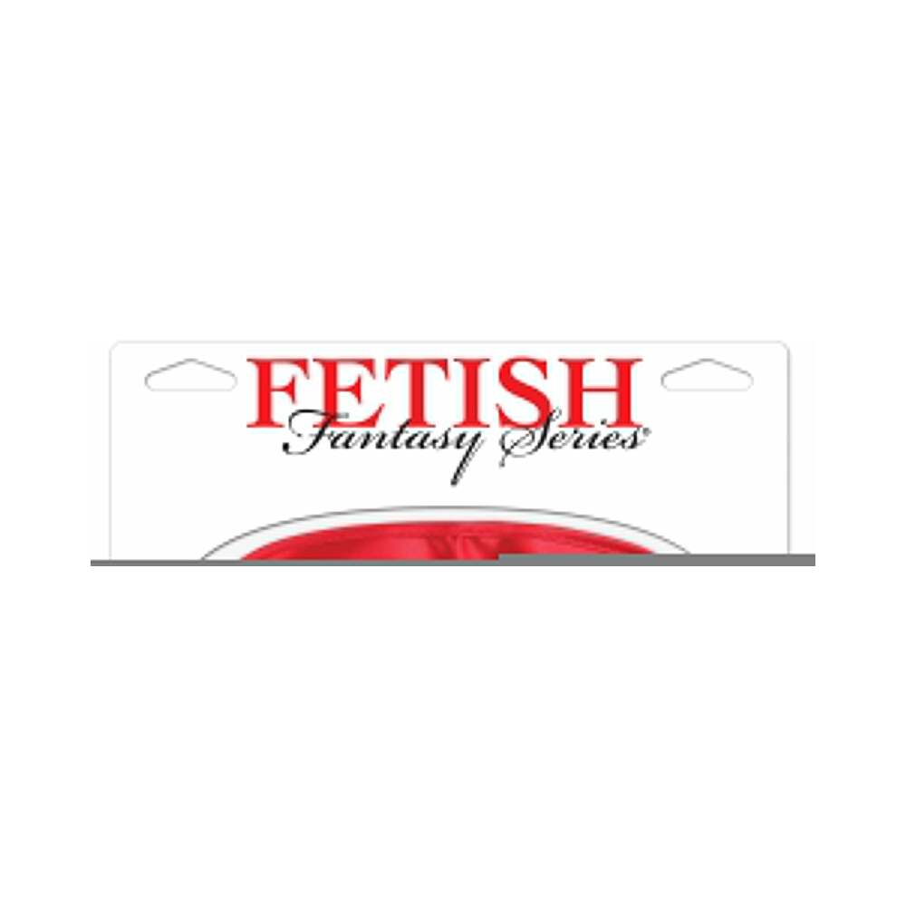 Fetish Fantasy Series Satin Love Mask Red Fetish Fantasy Series red satin love mask partly visible in package