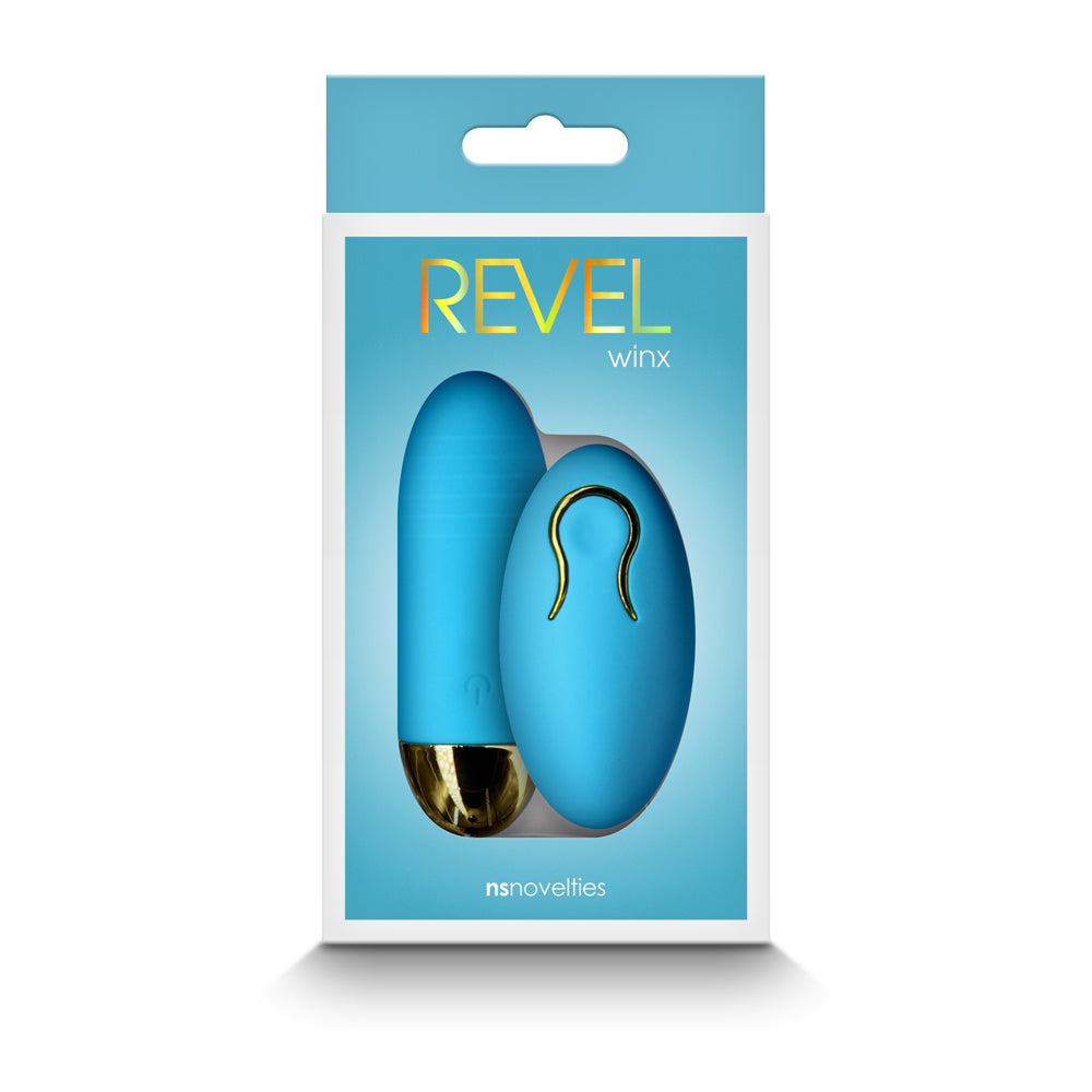 Revel Winx Insertable Bullet with Remote Blue Revel Winx Insertable Bullet with Remote Blue