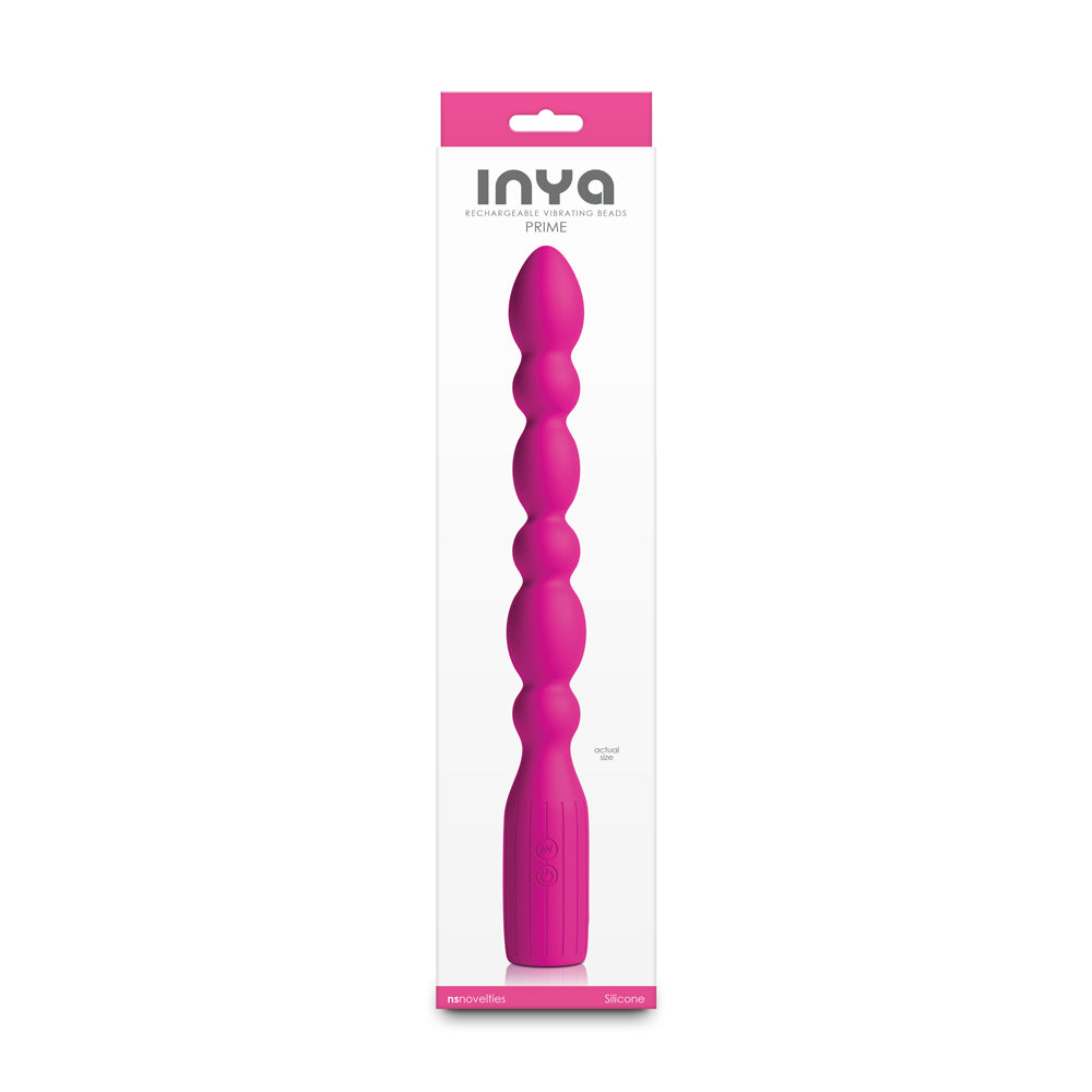 INYA Prime Pink Pink INYA Prime vibrating beads in tall white package