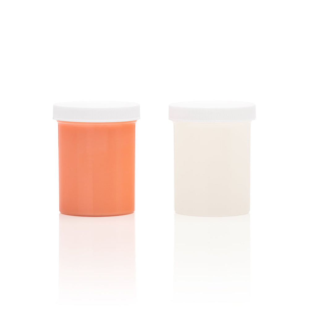 Clone-A-Willy Silicone Refill Light Skin Tone Clone-A-Willy light skin tone refill in two white-lidded containers