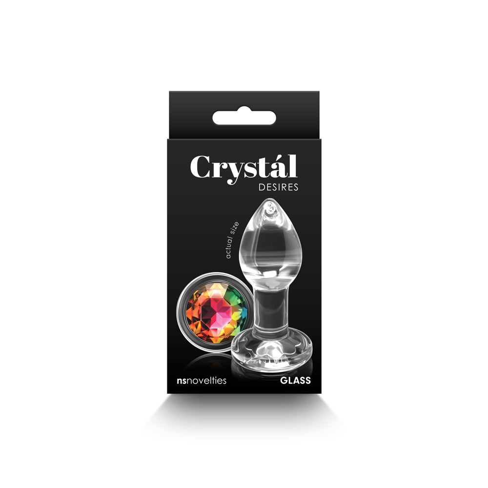 Crystal Desires Rainbow Gem Glass Plug Small Crystal Desires Rainbow Gem Glass Plug Small