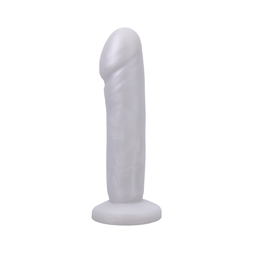 Tantus Vamp Dildo Moonstone (Bag) Tantus Vamp moonstone white moonstone Vamp angled above flared base