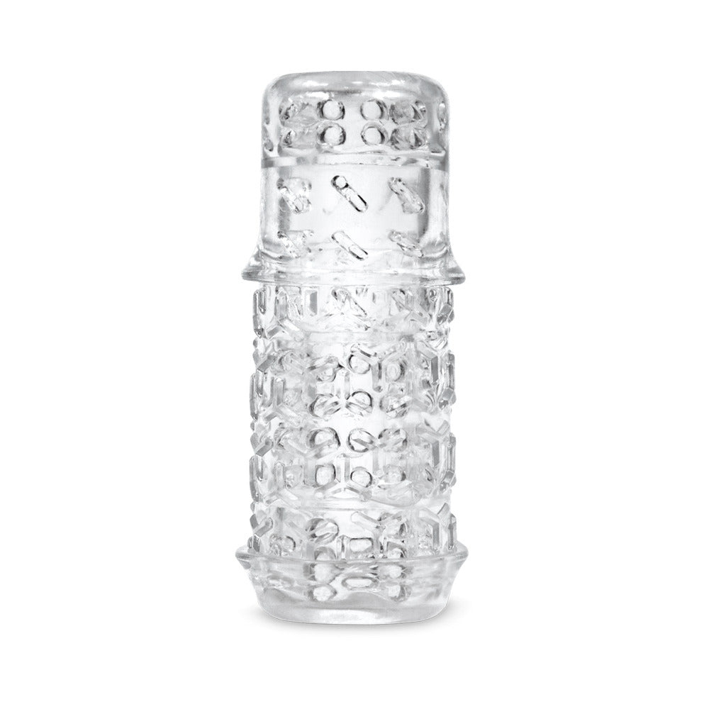 Full view of The Handy TrueGrip Gen 2 clear sleeve