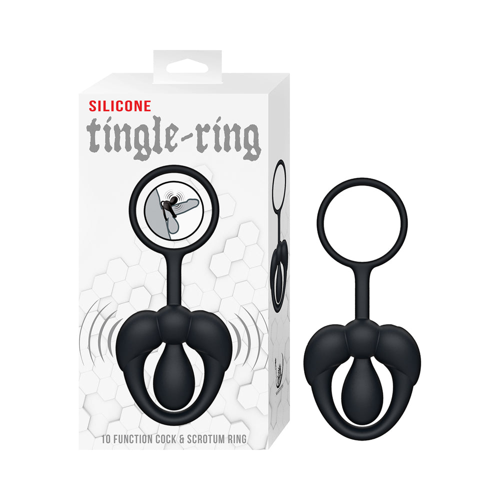 Silicone Tingle Ring Black Silicone Tingle Ring Black
