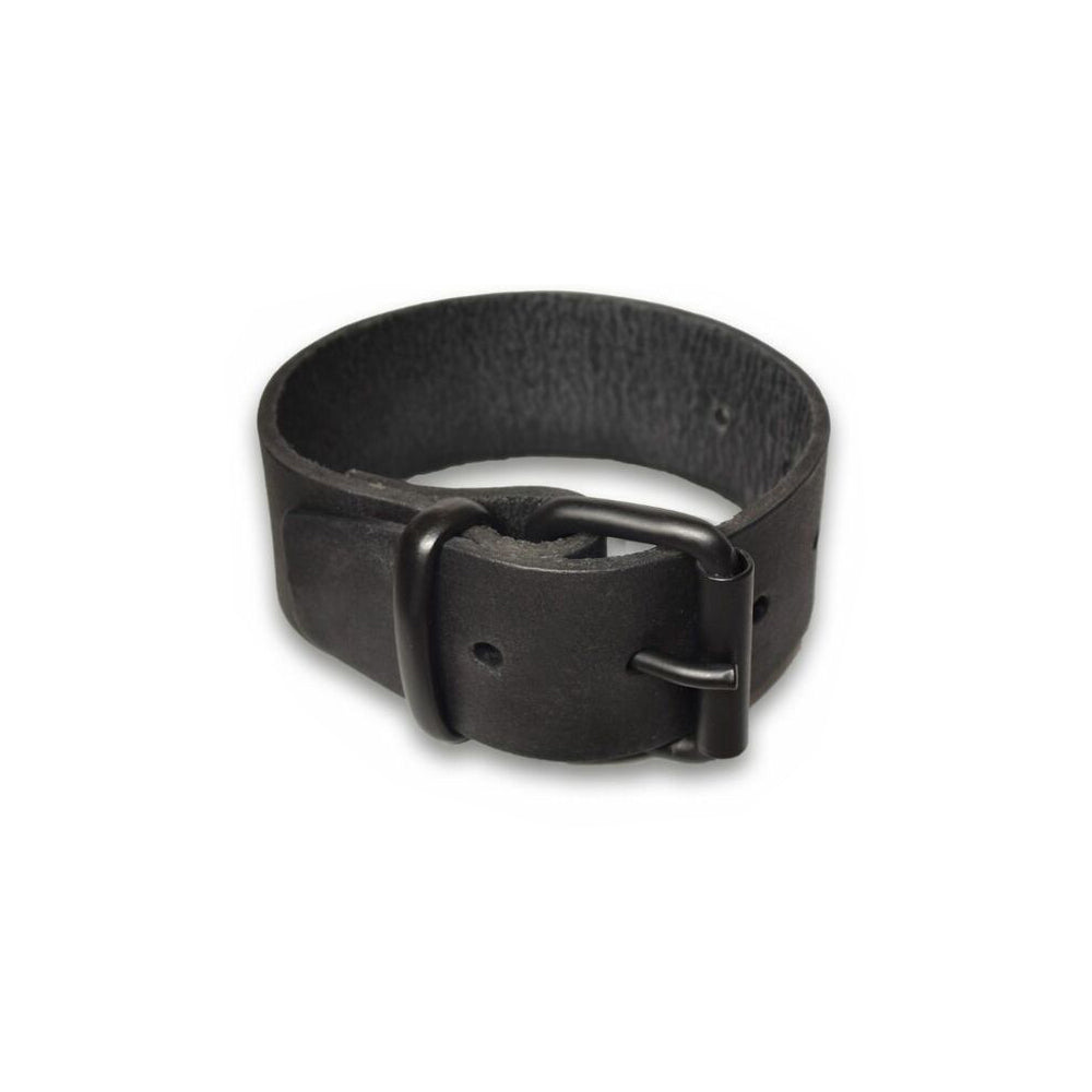 Prowler RED Leather Buckle Bicep Band XL XL black Prowler RED leather bicep band fastened as a wide cuff