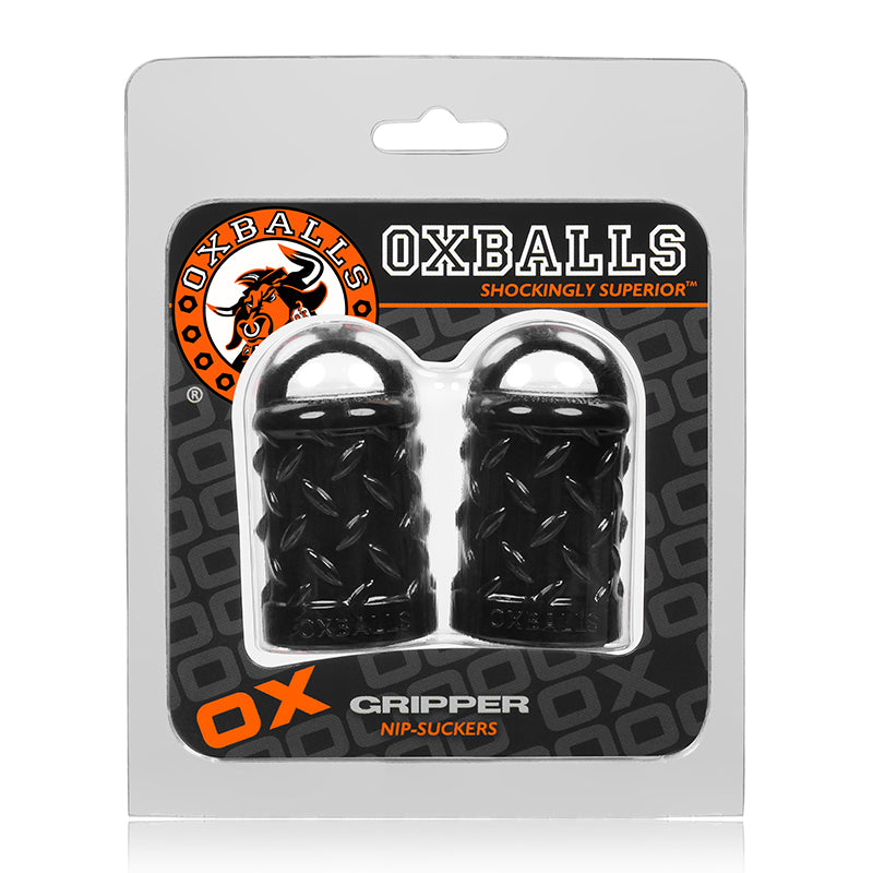 OxBalls Gripper, Nipple Puller, Black OxBalls Gripper Black Nipple Puller Pair in package
